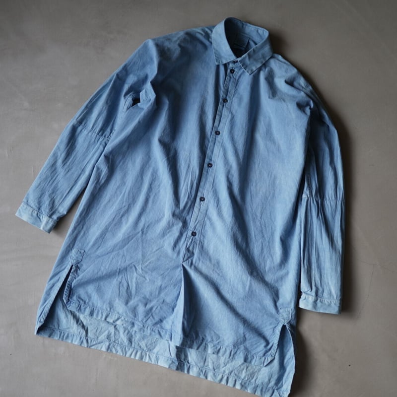 18SS アフリカ藍染めロングシャツ / JAN-JAN VAN ESSCHE(ヤンヤンヴァン