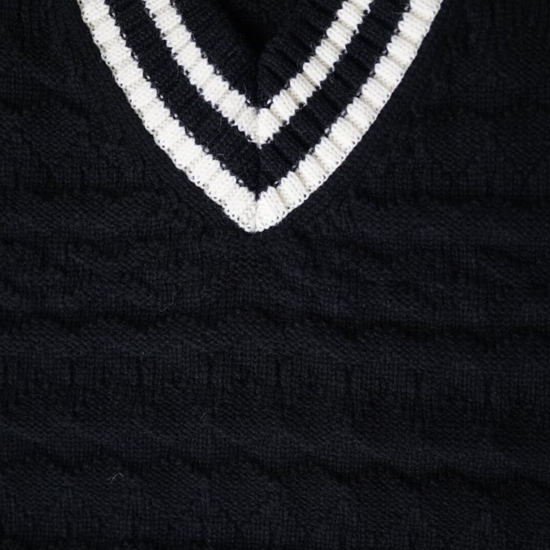 素材【超希少】タカヒロミヤシタザソロイスト ニット セーター ボーダー 長袖 46