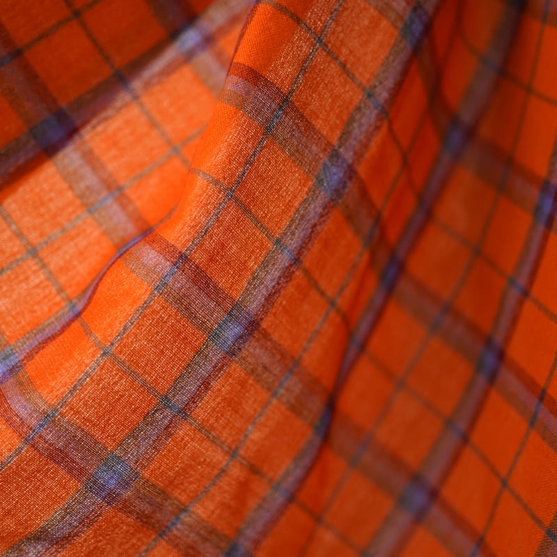 KITA PLAID STOLE 手織チェックカシミヤストール / denis colomb( KITA PLAID STOLE 手織チェックカシミヤストール / denis colomb(