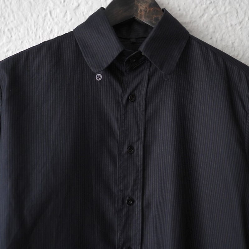私物】Geoffrey B.Small ウール混 バンドカラーシャツ