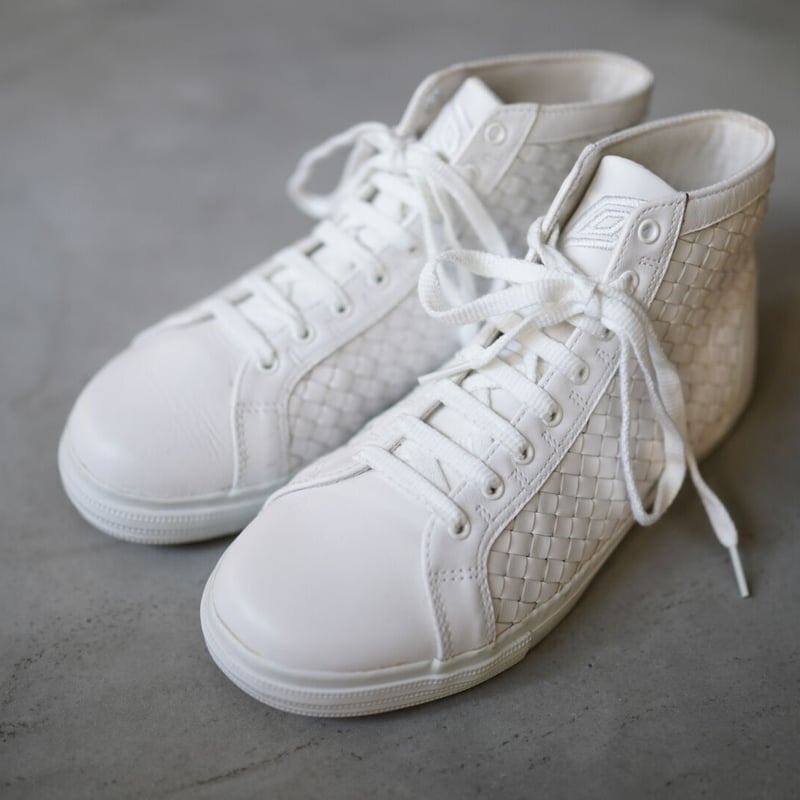 UMBRO アンブロ Vulcanized Hi Woven イントレチャートレザースニーカ...