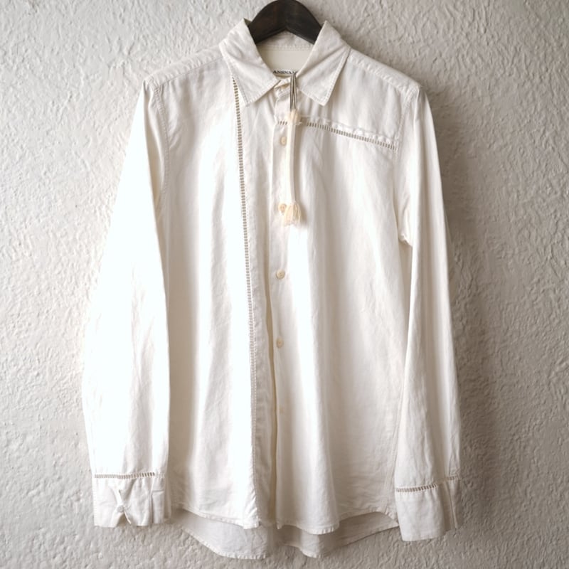 フランス アンティークリネンシャツ 1910-20s French Antique リネン