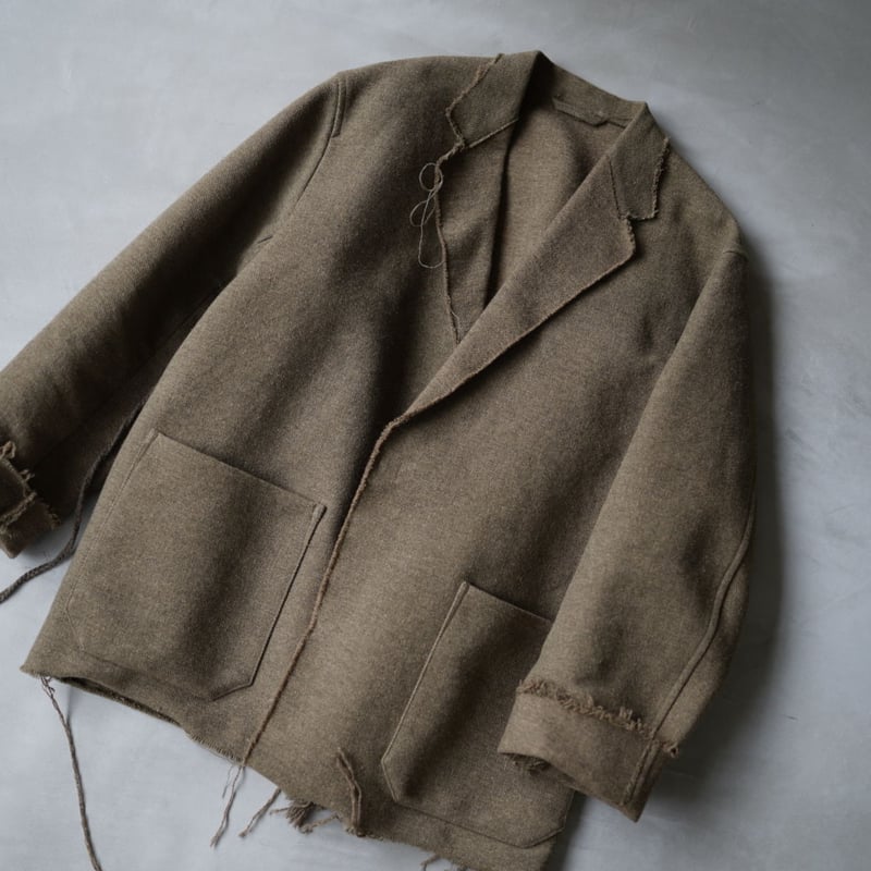 18AW 作務衣ウールツイードジャケット / COMOLI(コモリ) | D