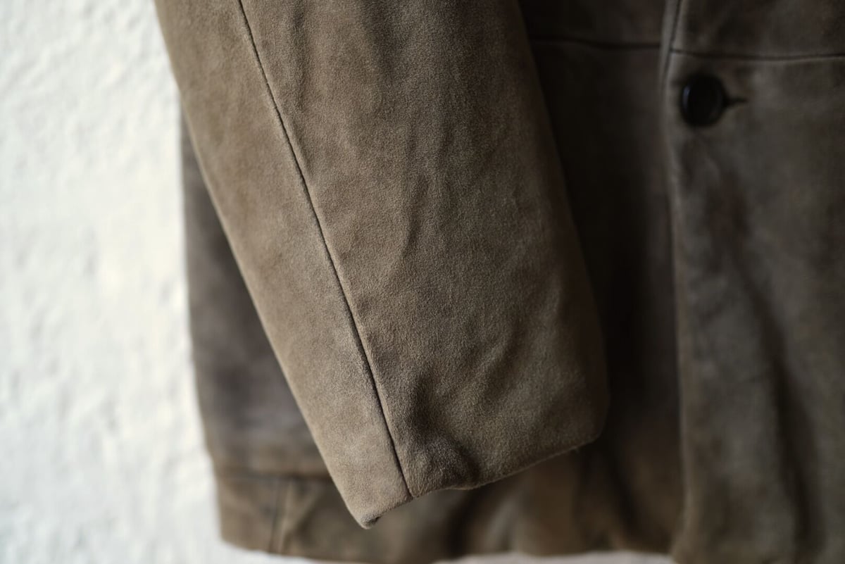 16SS Work Leather Jacket ゴートスウェードレザーブレザー 16SS Work Leather Jacket ゴートスウェードレザーブレザー