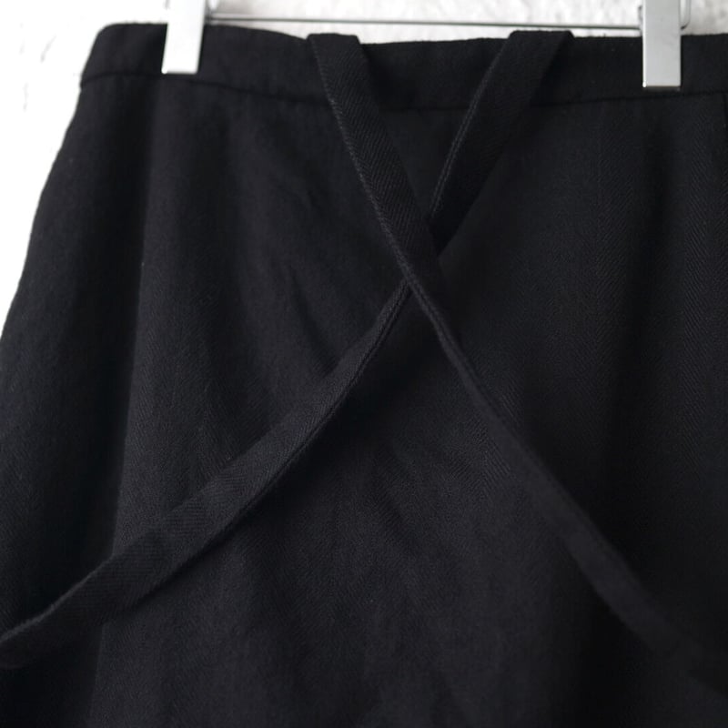 17AW ウールヘリンボーンサスペンダーサルエルパンツ / BIEK 