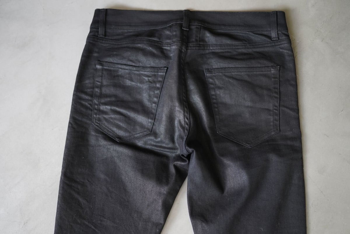 ＊美品＊サンローラン ニークラッシュ　デニム　ブラック エディ期 Saint Laurent(サンローラン) 14AW knee crush skinny denim