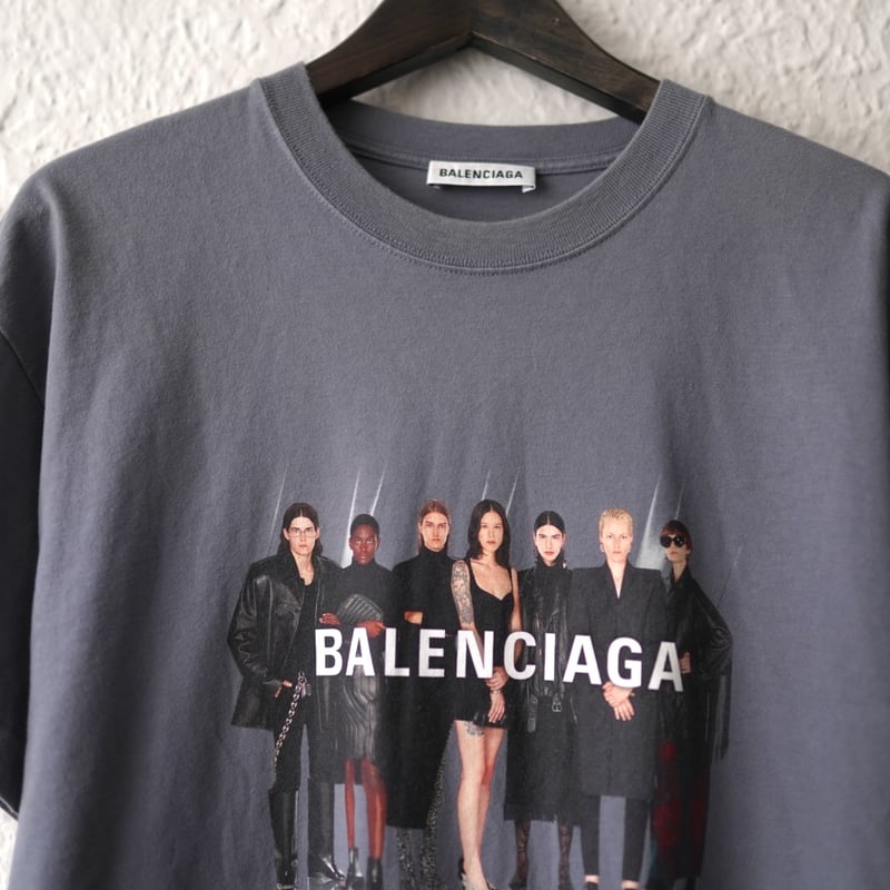 20SS リアルバレンシアガプリント半袖Tシャツ / BALENCIAGA 20SS リアルバレンシアガプリント半袖Tシャツ / BALENCIAGA