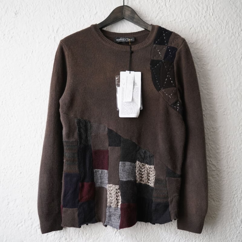 17AW ETK01 パッチワークニットセーター / Geoffrey.B.Small(ジェフ...