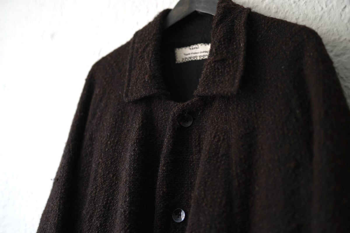 19AW 道中コート 手紡ぎ手織ツイードコート / kaval(カヴァル) | D