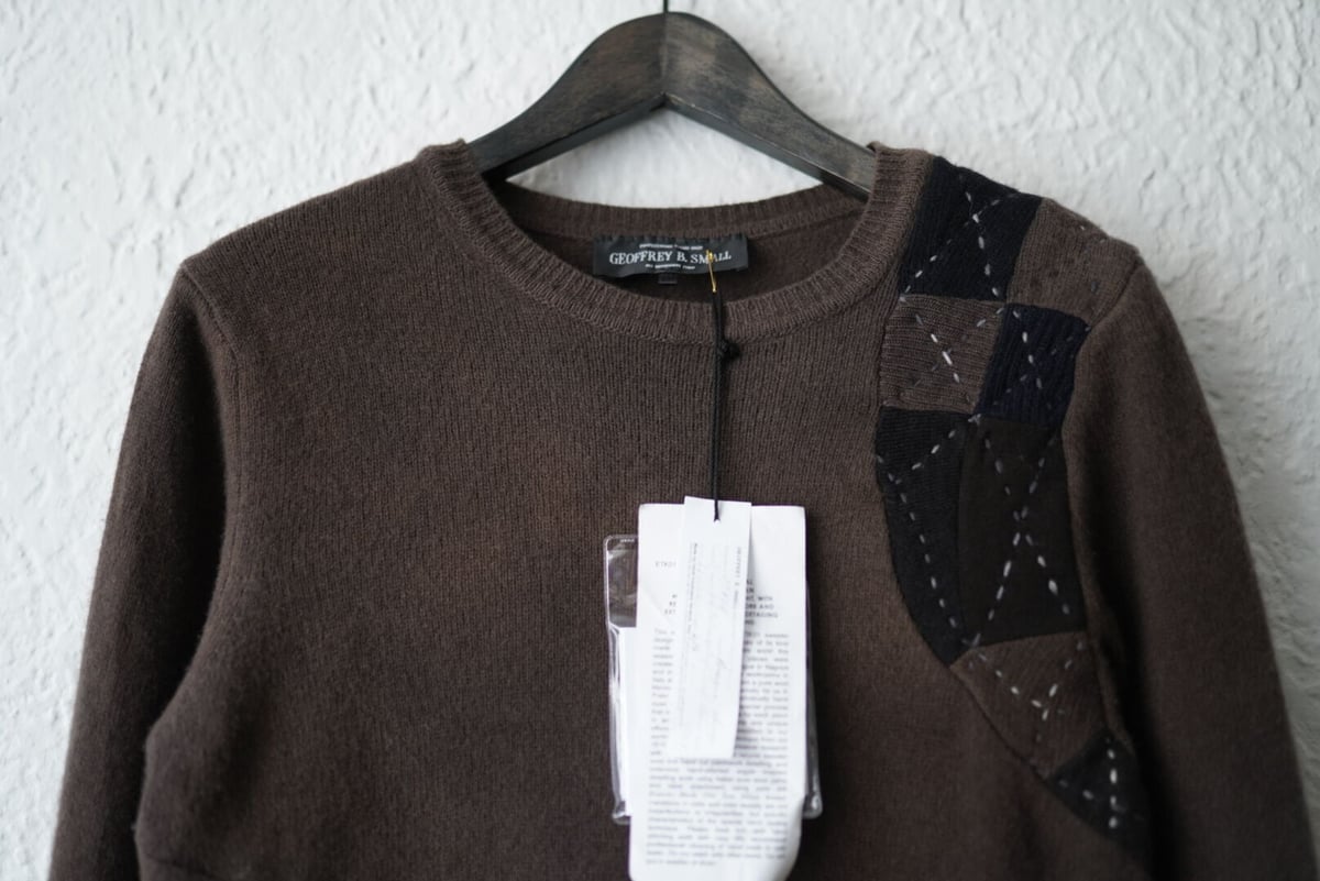 17AW ETK01 パッチワークニットセーター / Geoffrey.B.Small(ジェフ 