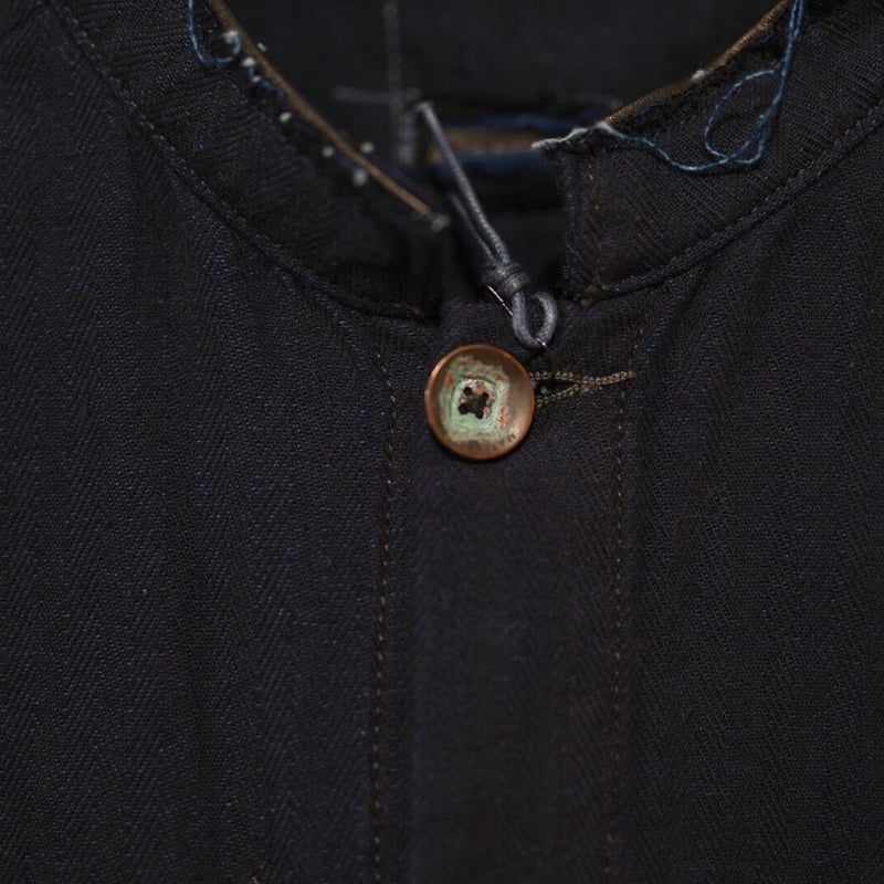 インディゴヘリンボーンシャツジャケット / MATiAS(マティアス) | D  