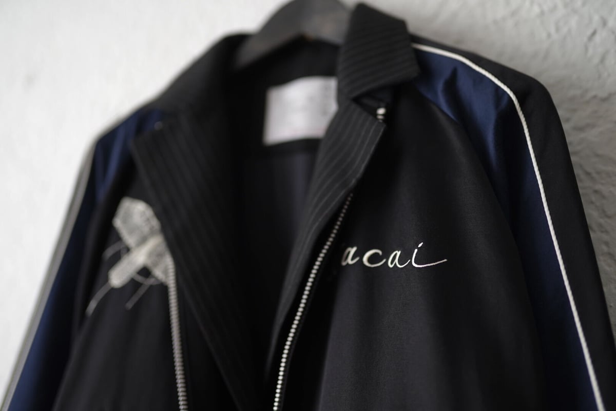 19SS ×Dr.Woo ドッキング刺繍スカジャンブルゾンジャケット 19SS ×Dr.Woo ドッキング刺繍スカジャンブルゾンジャケット