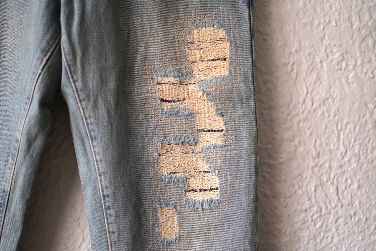 06SS エディ期 クラッシュ加工デニムパンツ / Dior HOMME 06SS エディ期 クラッシュ加工デニムパンツ / Dior HOMME