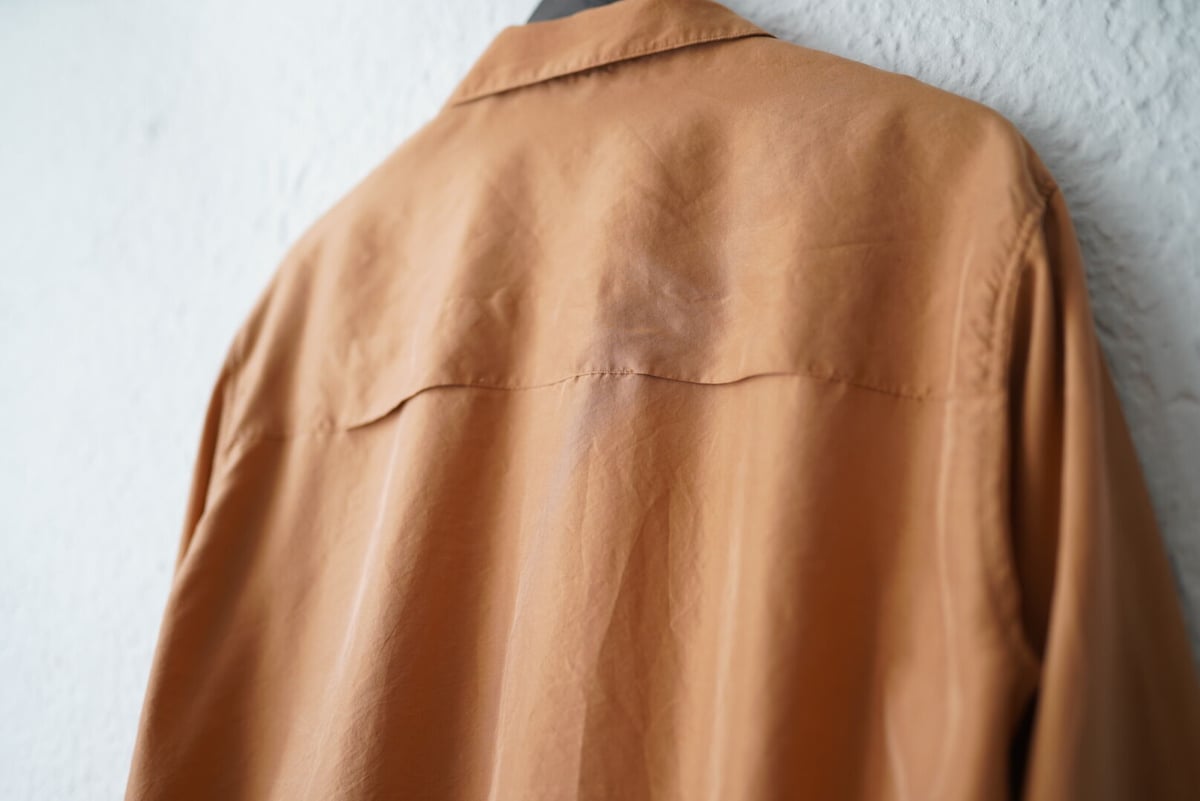 19SS WIDE OPEN COLLAR LS SHIRT 開襟シルクロングスリーブ 19SS WIDE OPEN COLLAR LS SHIRT 開襟シルクロングスリーブ