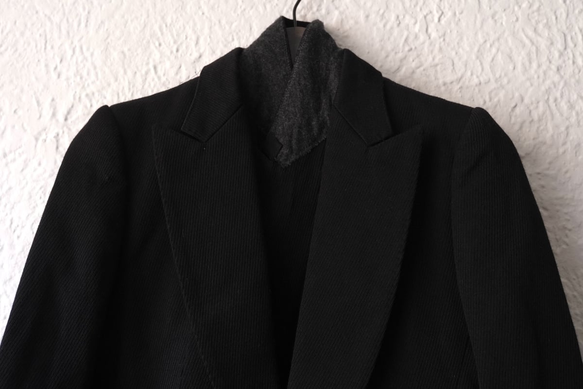 05AW THIEVES; レイヤードウールリネンテーラードジャケット / JULIUS  