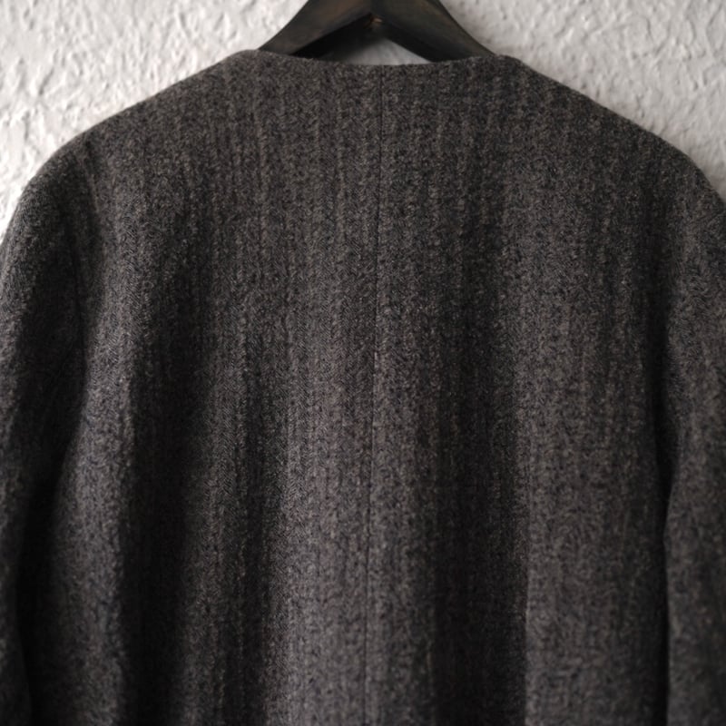 17AW MANTEAU OLORON ウールノーカラーローブコート / OUTIL(ウティ)