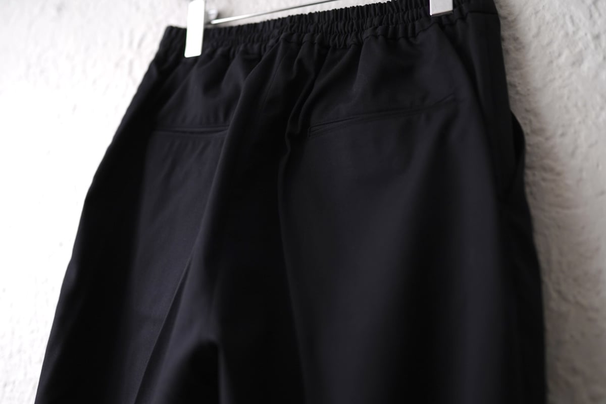 ウールツイルドローコードパンツ ブラック / SOUMO(ソウモ) | D ウールツイルドローコードパンツ ブラック / SOUMO(ソウモ) | D