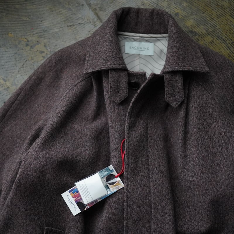 ジャケット・アウター ENCOMING BACK PLEATS COAT 21aw ENCOMING BACK PLEATS COAT 21aw ENCOMING 21AW ステンカラーコート