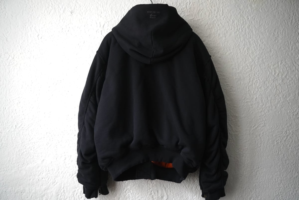 BALENCIAGA22AW オーバーサイズボンバーフーデットジャケット