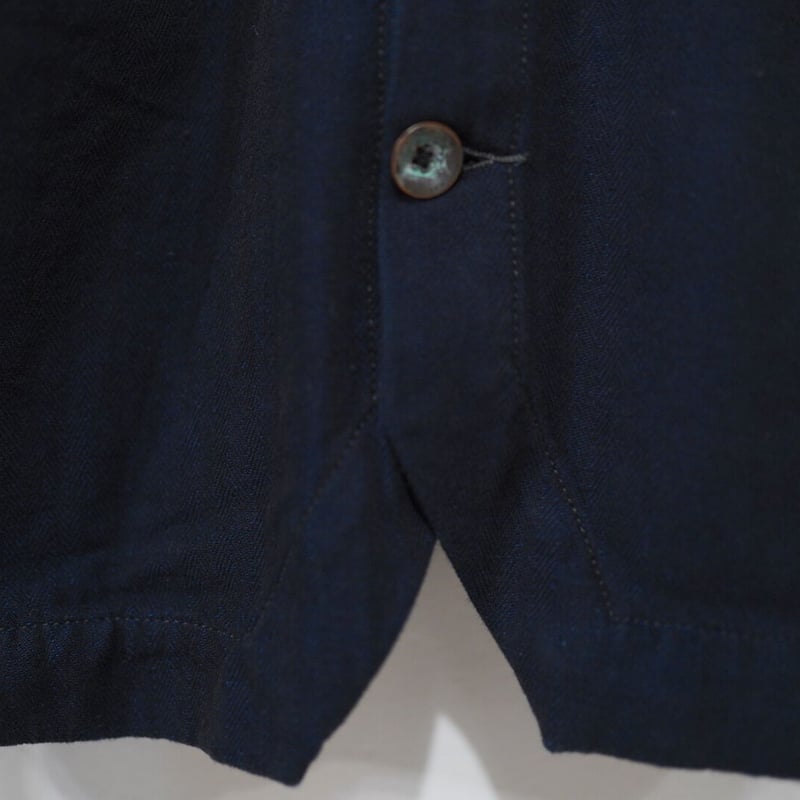 インディゴヘリンボーンシャツジャケット / MATiAS(マティアス) | D  