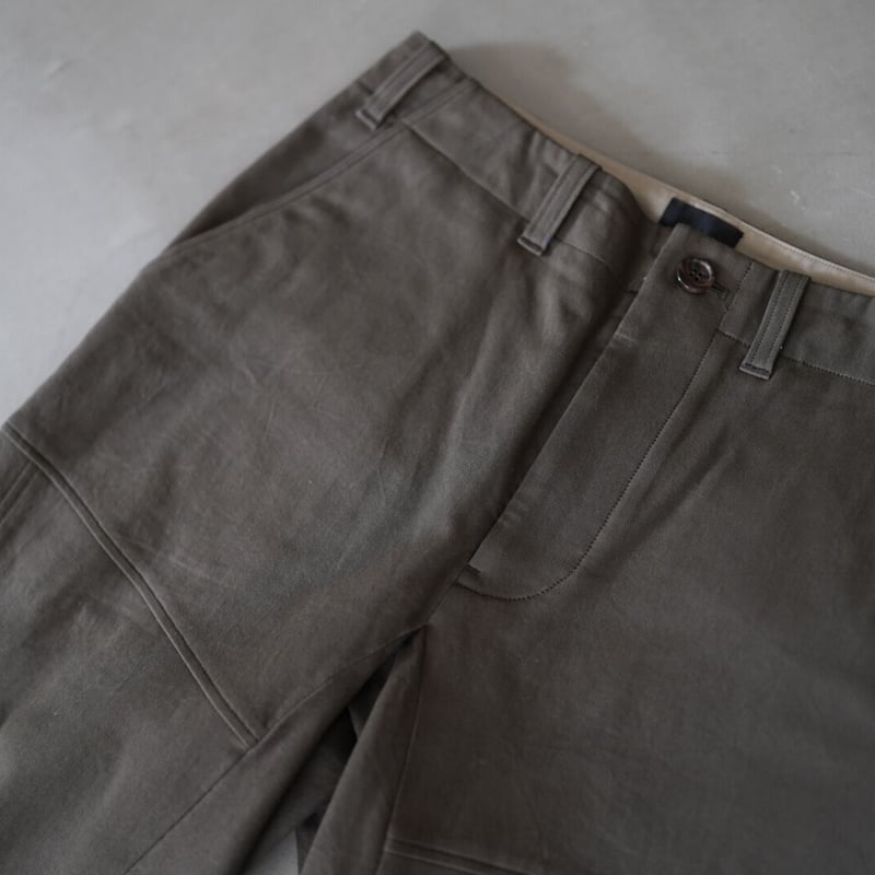 18SS 立体切替パンツ カーキ / 山内 | D