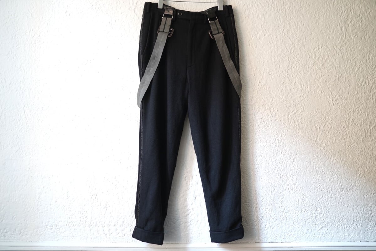 GEOFFREY B.SMALL 18-19aw サスペンダーパンツ- GEOFFREY B.SMALL 18-19aw サスペンダーパンツ-