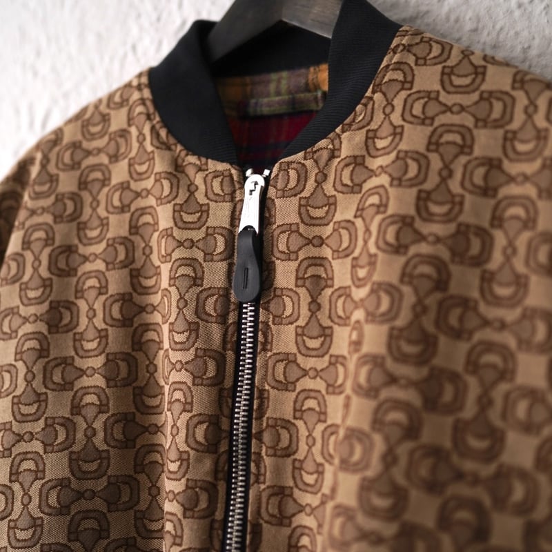 23SS ALPHA INDUSTRIES ×SLAM JAM ホースビット柄ボンバー 23SS ALPHA INDUSTRIES ×SLAM JAM ホースビット柄ボンバー