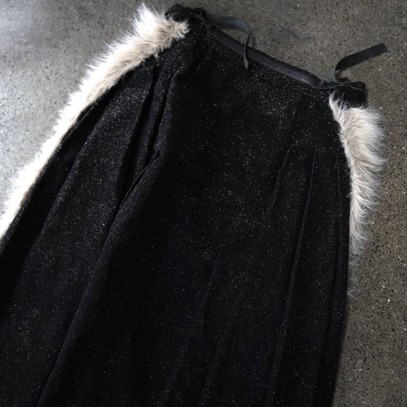 13AW ファー切替巻きスカート / Yohji Yamamoto POUR HOMME(ヨウ 13AW ファー切替巻きスカート / Yohji Yamamoto POUR HOMME(ヨウ