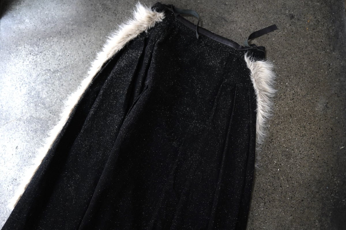 13AW ファー切替巻きスカート / Yohji Yamamoto POUR HOMME(ヨウ 13AW ファー切替巻きスカート / Yohji Yamamoto POUR HOMME(ヨウ