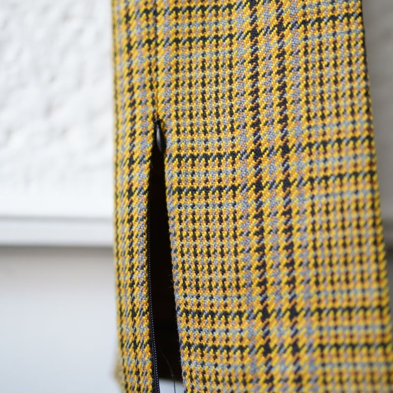 21AW SLIM FIT TROUSERS 千鳥格子スラックスパンツ / BOTTER(ボッ