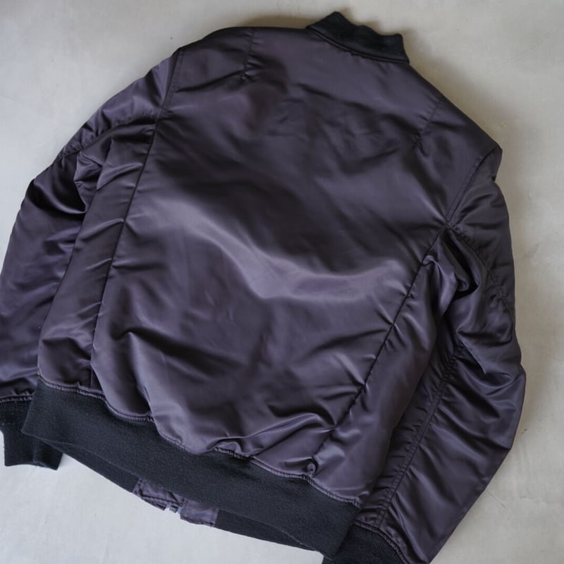 LAD MUSICIAN リバーシブル ナイロンボンバージャケット MA1 黒青 16AW