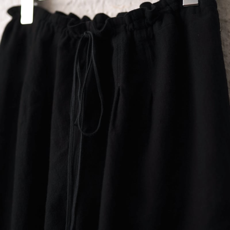 Drawstring Resort Pant カシミヤコットンリネンイージーパンツ / kav