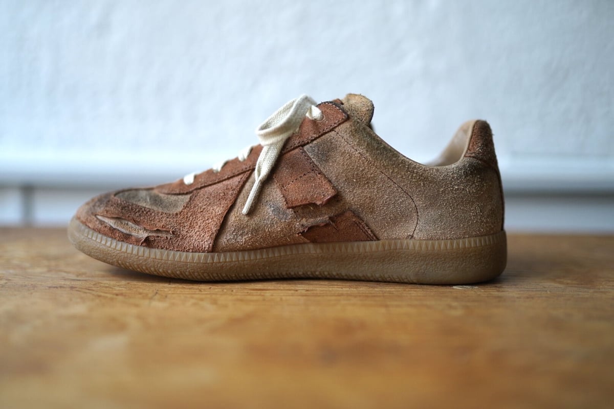 21SS REPLICA ダメージ加工ジャーマントレーナー / Maison 21SS REPLICA ダメージ加工ジャーマントレーナー / Maison