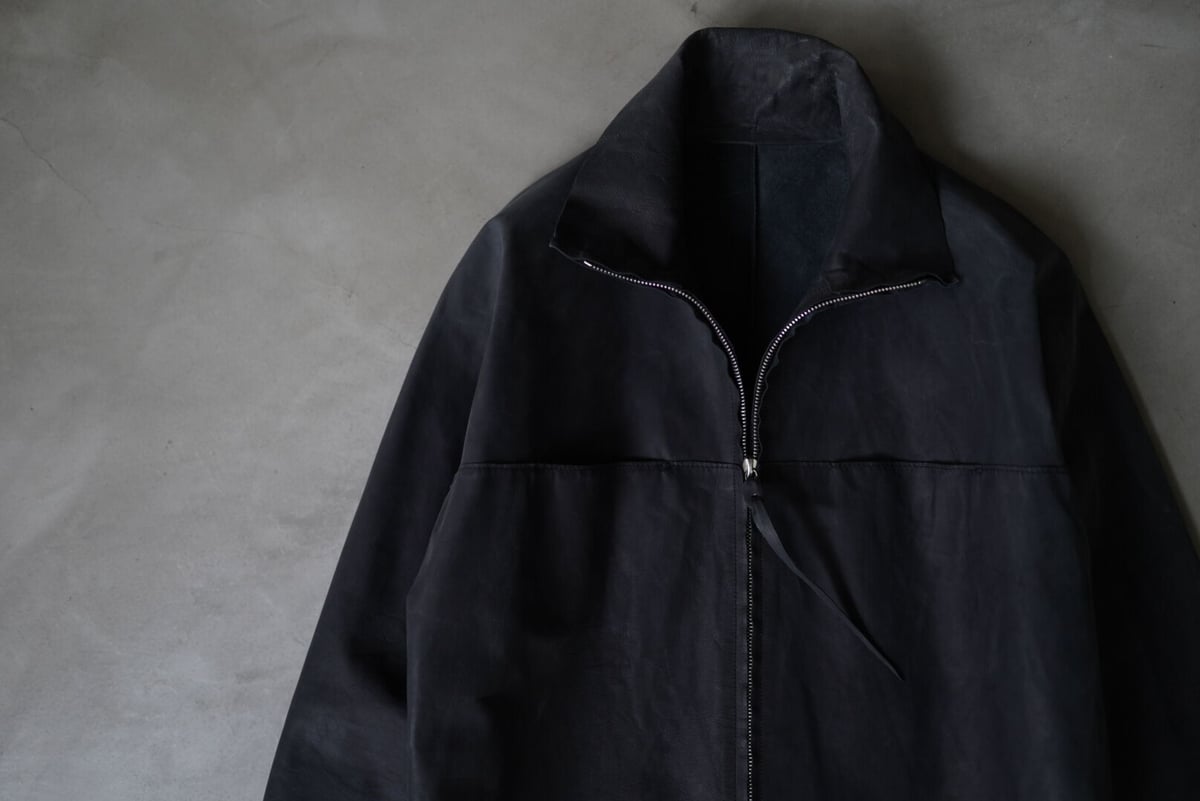 17SS H252DZ DAV0.5 TALL COLLAR SHIRTS カウレザーシャツブ