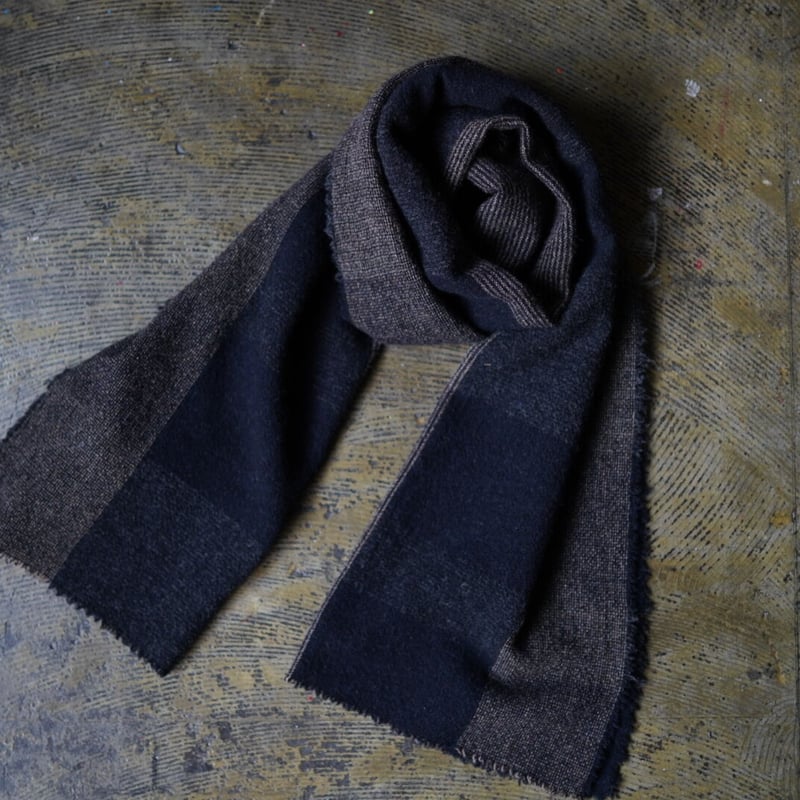 13AW ウールチェックストール / STEPHAN SCNEIDER(ステファン 13AW ウールチェックストール / STEPHAN SCNEIDER(ステファン