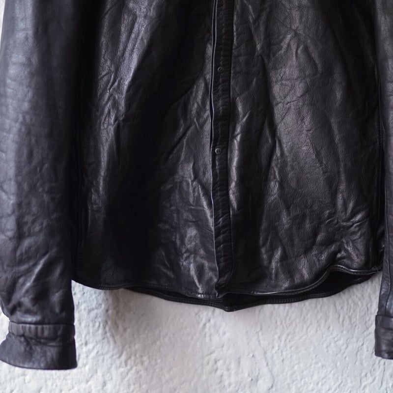 06AW ウォッシャブルレザーシャツ ダークブラウン / C DIEM 06AW ウォッシャブルレザーシャツ ダークブラウン / C DIEM