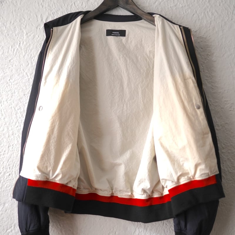 23SS Two-lane Flight Jacket ナイロンブルゾンジャケット / ens 23SS Two-lane Flight Jacket ナイロンブルゾンジャケット / ens