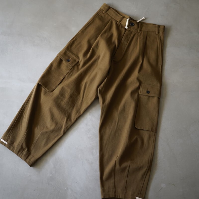 20AW コットンウールミリタリートラウザーズパンツ / O PROJECT(オー 