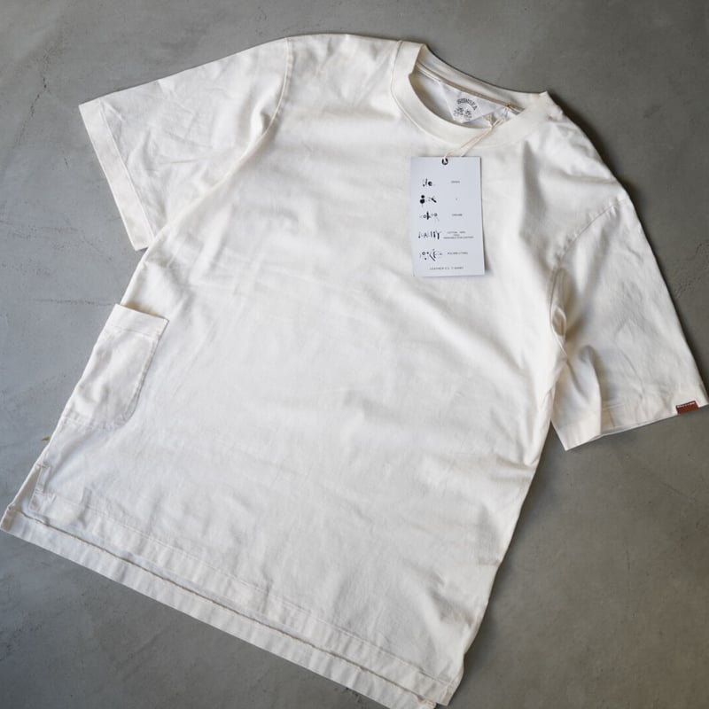 20SS SUNSEA Leather ピス T-Shirt