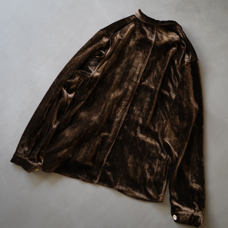 Archivio J.M. Ribot ベルベット シャツカバーオール 44 Archivio J.M. Ribot かわいらしく ベルベット シャツ