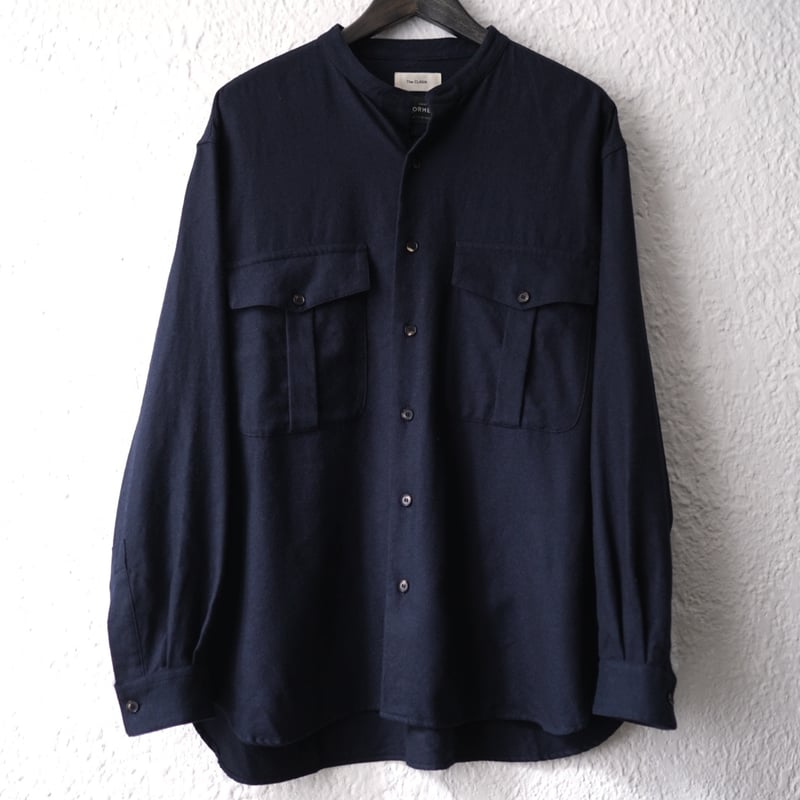 21AW DORMEUIL Royal Air Force Shirt フランネルウールミリタ