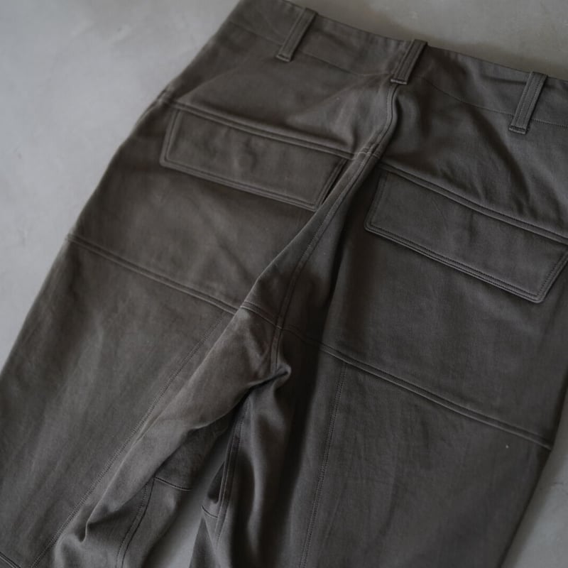 18SS 立体切替パンツ カーキ / 山内 | D