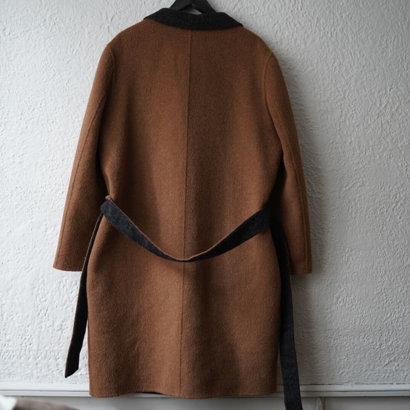 18AW Double Breast Jacket アルパカダブルフェイスコート / THE 