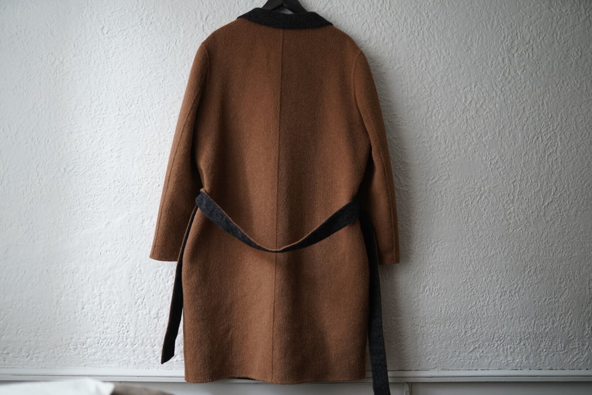 finjack×THE INOUE BROTHERSアルパカダブルフェイスコート