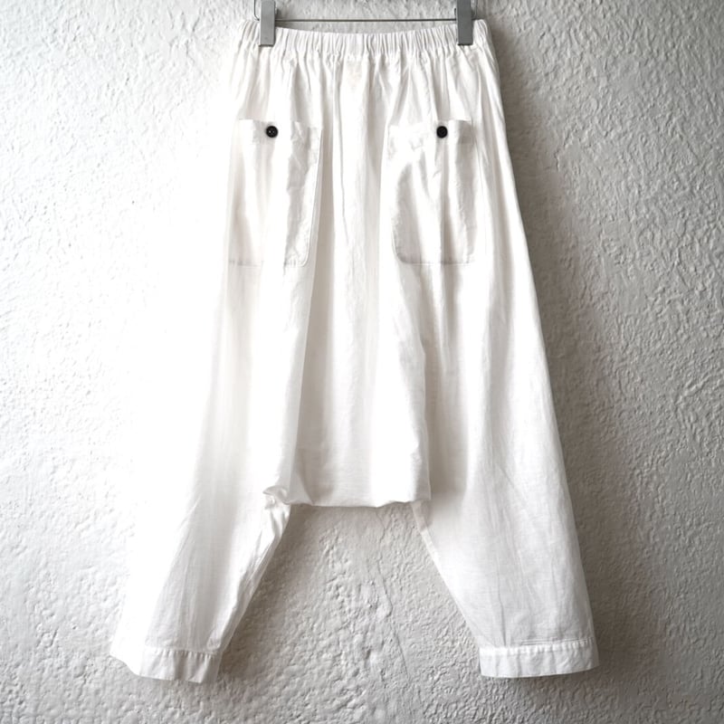 20SS コットンサルエルパンツ ホワイト / O PROJECT(オー 20SS コットンサルエルパンツ ホワイト / O PROJECT(オー