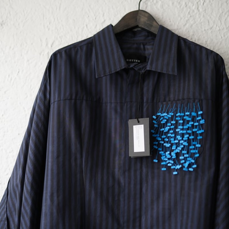 20AW ROUND BACK SHIRT ストライプシャツ / BOTTER(ボッター) | 
