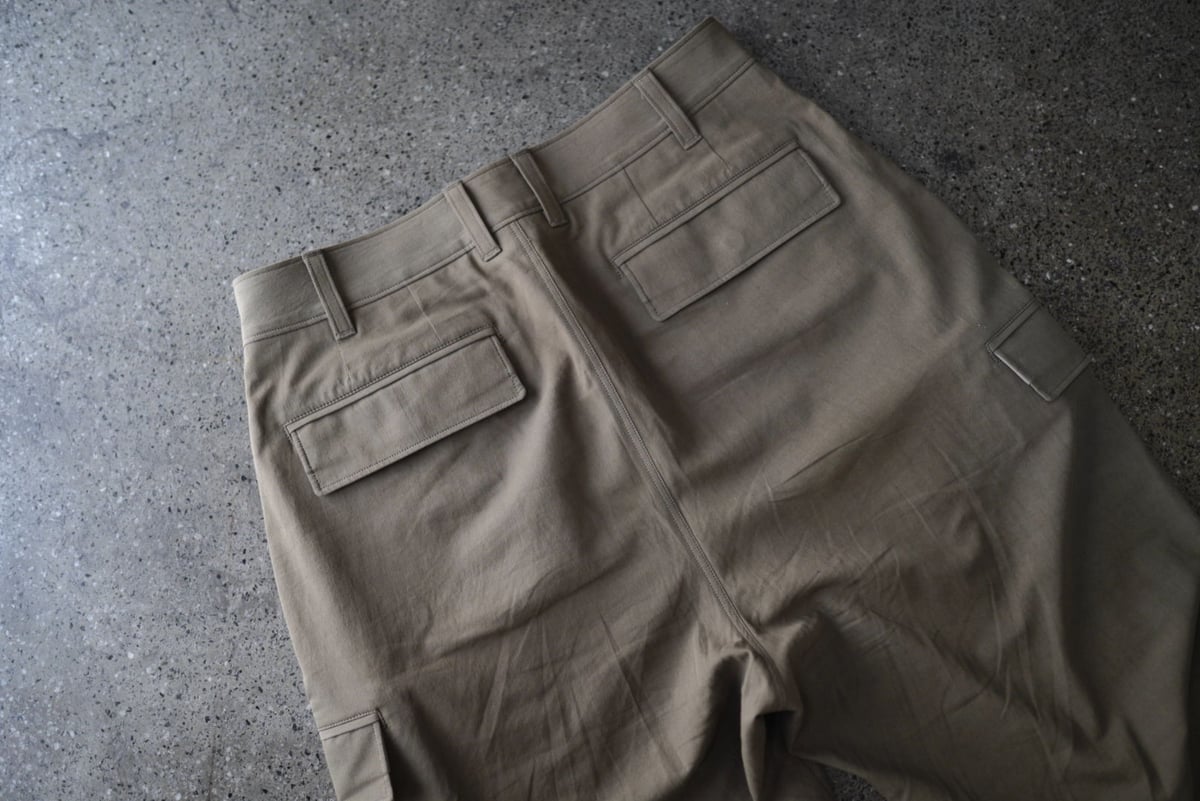 18SS 強撚コットンカーゴパンツ / 山内 | D
