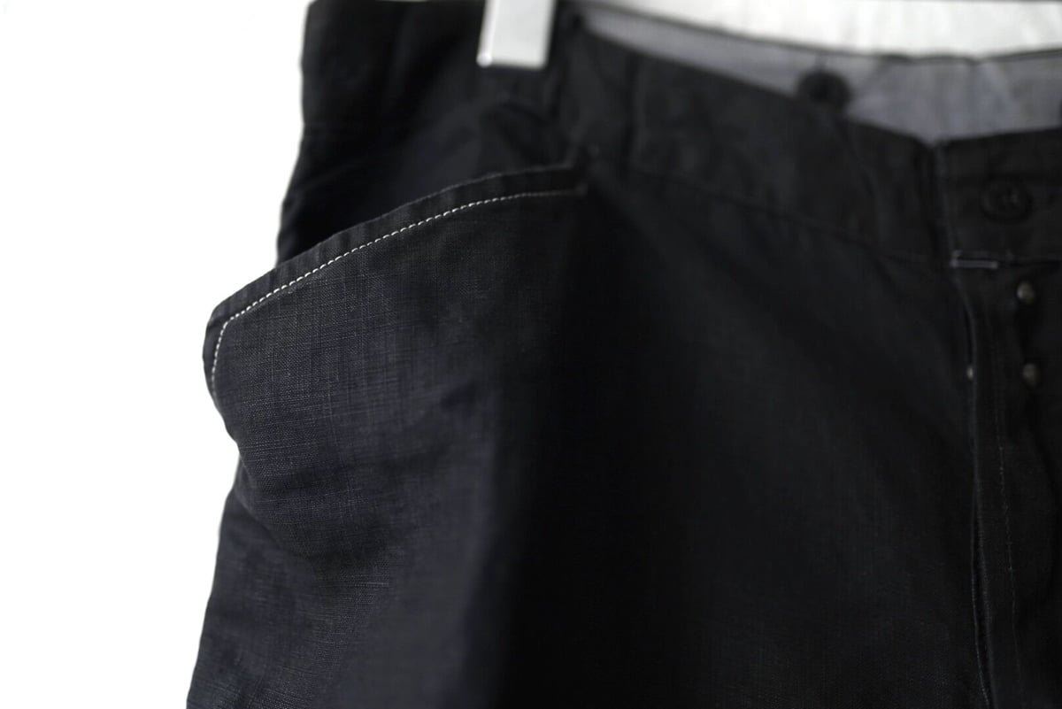 1950's Black Linen Maguignon Pants ブラックリネンマキニョン 1950's Black Linen Maguignon Pants ブラックリネンマキニョン