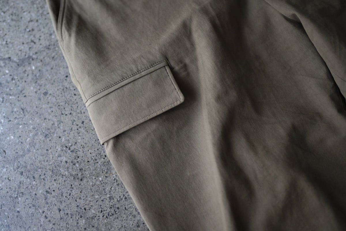 18SS 強撚コットンカーゴパンツ / 山内 | D'arte(ダルテ) 18SS 強撚コットンカーゴパンツ / 山内 | D'arte(ダルテ)