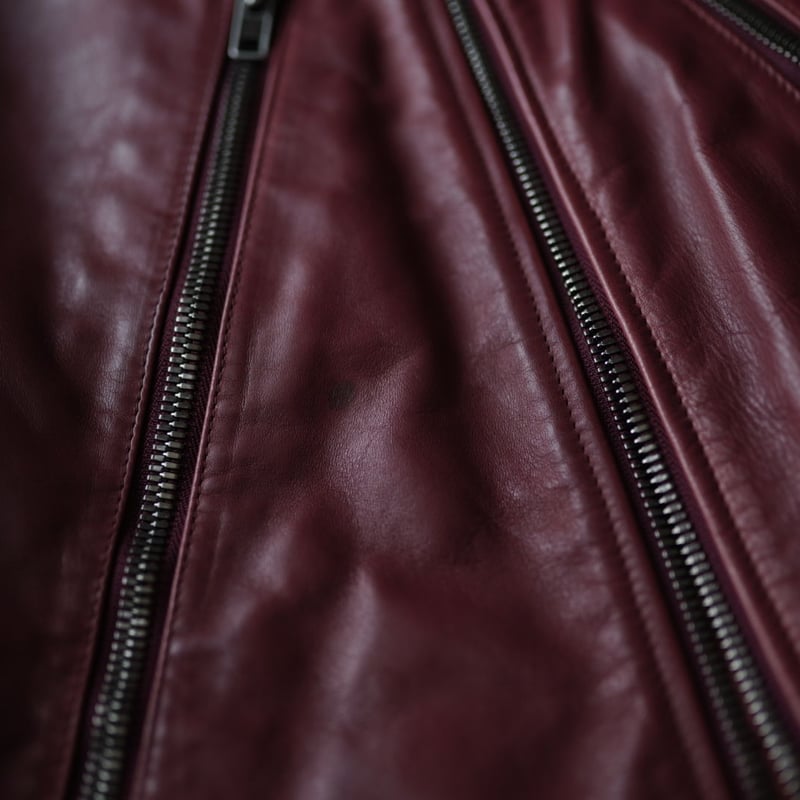 12SS レンガカラーハの字ライダースジャケット / Maison Martin 12SS レンガカラーハの字ライダースジャケット / Maison Martin